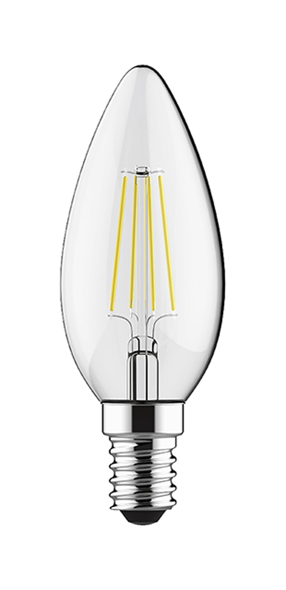 763411231  Value Classic LED Candle E14 Dimmable 4W 6000K 470lm
